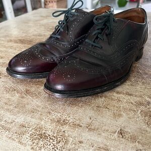 Johnston Murphy Shoes Men 8.5 Cap Dress Oxford Derby Brogue Loafer Aristocraft